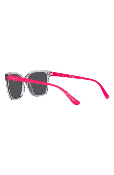 Vogue 54mm Pillow Sunglasses In Transparent Grey
