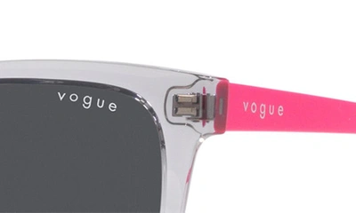 Shop Vogue 54mm Pillow Sunglasses In Transparent Grey