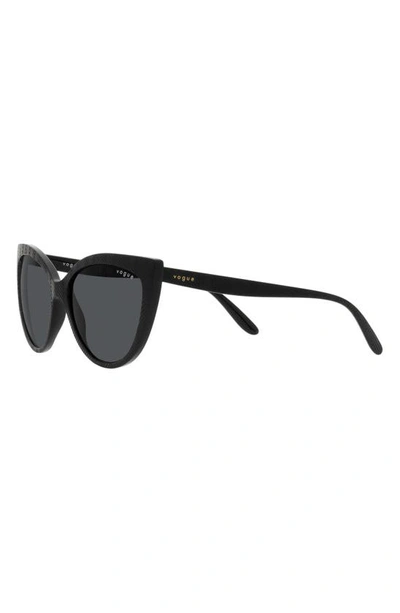 Shop Vogue 57mm Cat Eye Sunglasses In Black