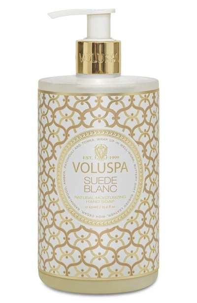 Shop Voluspa Moisturizing Hand Soap, One Size oz In Suede Blanc