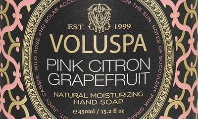 Shop Voluspa Moisturizing Hand Soap, One Size oz In Citron Grapefruit