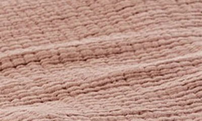 Shop Coyuchi Topanga Organic Cotton Matelassé Blanket In Redwood