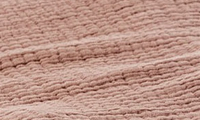 Coyuchi Topanga Organic Cotton Matelassé Blanket In Redwood