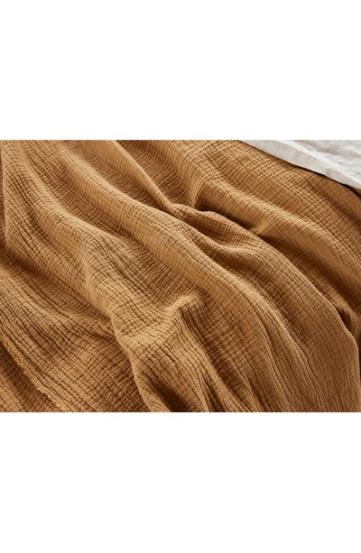 Coyuchi Topanga Matelasse Throw Blanket In Hazel