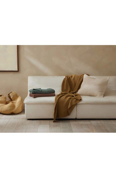 Coyuchi Topanga Matelasse Throw Blanket In Hazel