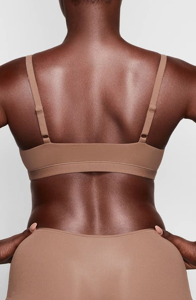 Skims Fits Everybody Scoop Neck Bralette In Oxide