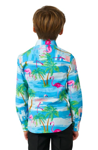 Opposuits Toddler Boys Flaminguy Tropical Flamingo Shirt In Miscellaneous
