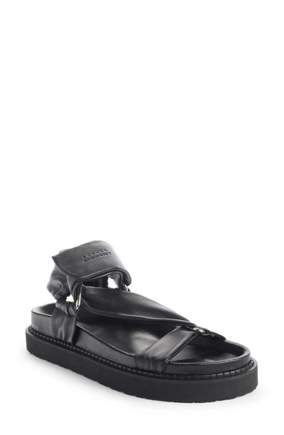 Shop Isabel Marant Naori Flatform Sandal In Black