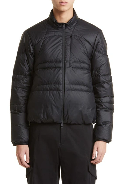 Shop Moncler Biham Quilted Short Down Jacket In Black