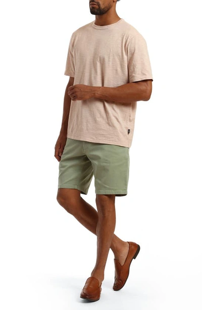 Shop 34 Heritage Nevada Flat Front Twill Shorts In Green Soft Touch