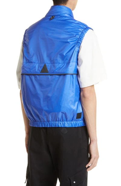 Shop Moncler Ollon Water Repellent Down Vest In Navy