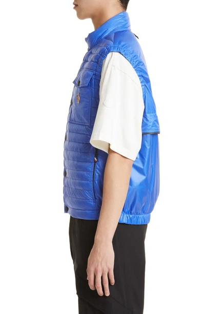 Shop Moncler Ollon Water Repellent Down Vest In Navy