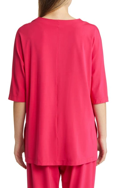 Shop Max Mara Fuchsia Jersey Tunic Top