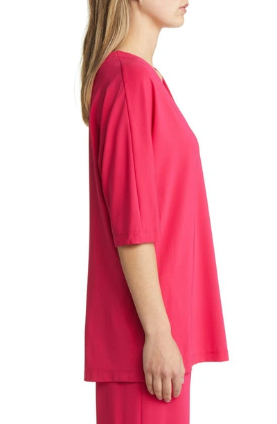 Shop Max Mara Fuchsia Jersey Tunic Top