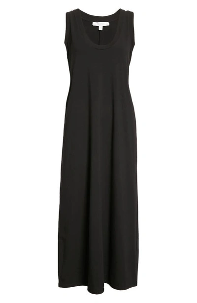 Max Mara Leisure Paraggi Cotton-blend Midi Dress In Black