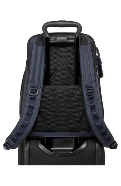 Shop Tumi Alpha Bravo Navigation Backpack In Midnight Navy/ Khaki