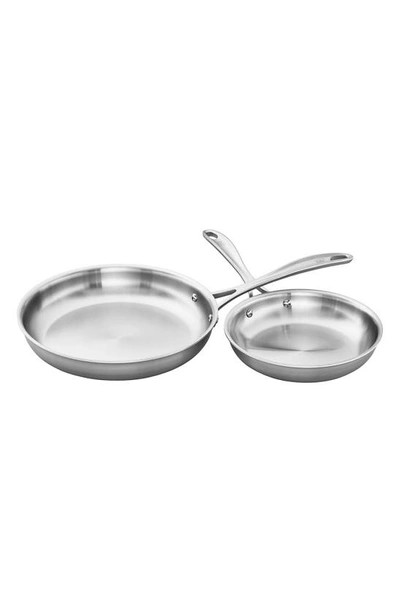 Shop Zwilling Spirit Polished 2-piece Fry Pan Set In Stainless Steel