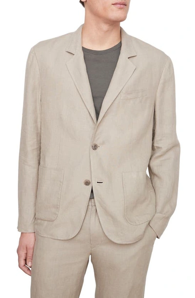 Shop Vince Relaxed Fit Hemp Sport Coat In Dark Taupe