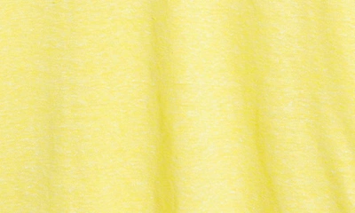 Shop Hugo Boss Boss Press Heathered Linen Piqué Polo In Bright Yellow