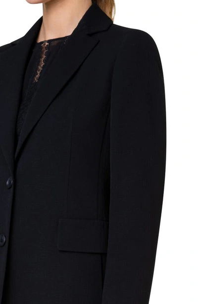 Akris Glenn Structured Cotton Double-face Blazer Jacket In Black