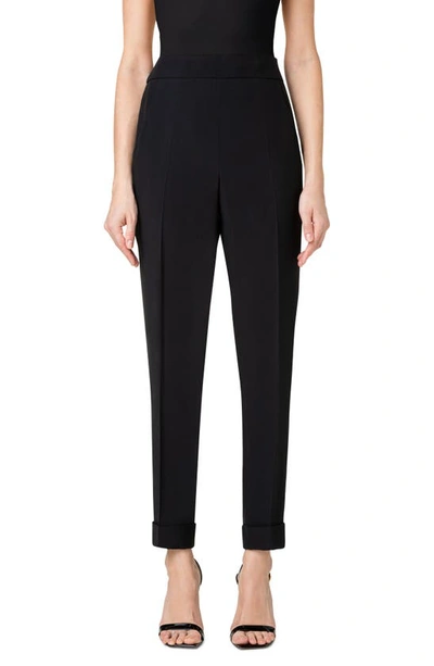 Shop Akris Chris Crepe Ankle Pants In Black