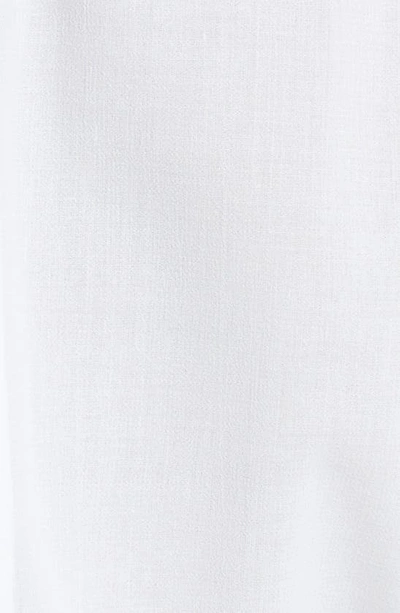 Shop Akris Lace Yoke Cotton Crepe Blouse In White