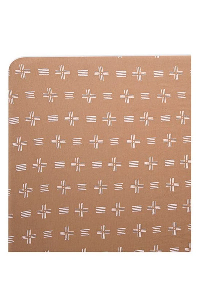 Crane Baby Fitted Crib Sheet In Copper Dash