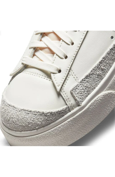 Shop Nike Blazer Low Platform Sneaker In Sail/ Sail/ Sail/ Black