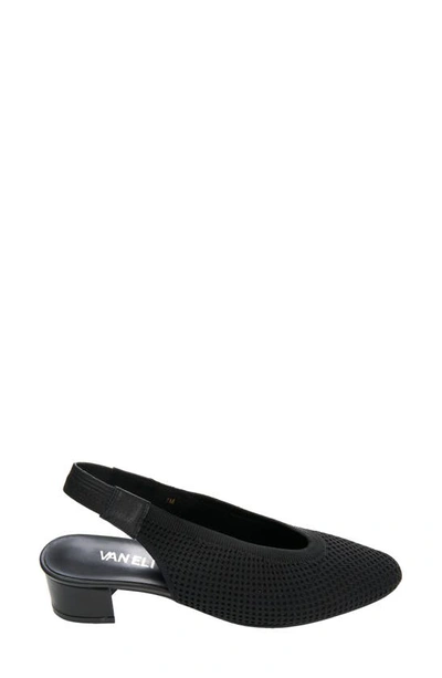 Vaneli Abira Stretch Knit Slingback Pump In Black