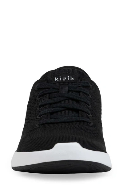 Shop Kizik Gender Inclusive Lima Knit Slip-on Sneaker In Black