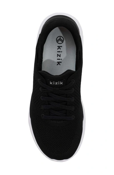 Shop Kizik Gender Inclusive Lima Knit Slip-on Sneaker In Black