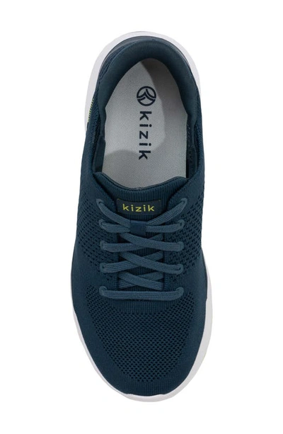 Shop Kizik Gender Inclusive Lima Knit Slip-on Sneaker In Tidepool