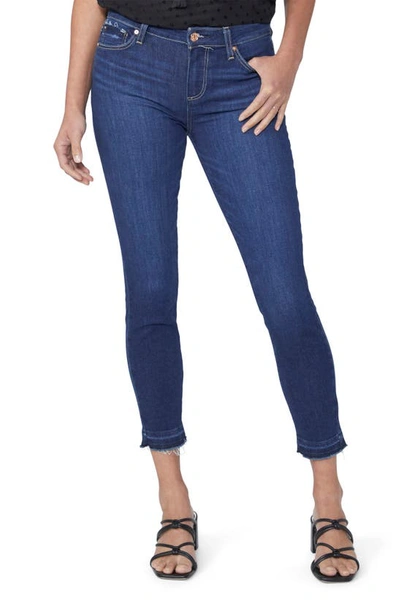 Shop Paige Verdugo Mid Rise Release Hem Crop Skinny Jeans In Maddalena