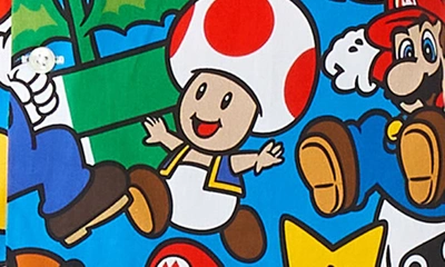 Opposuits Big Kid Boys Spread Collar Long Sleeve Super Mario Dress Shirt In Blue