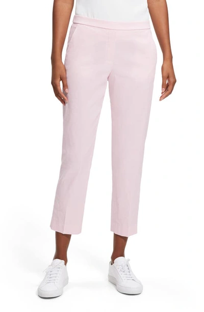 Shop Theory Pull-on Crop Pants In Soft Pink - 18s