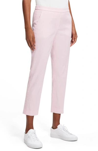 Shop Theory Pull-on Crop Pants In Soft Pink - 18s