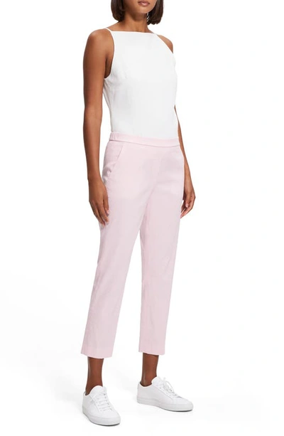Shop Theory Pull-on Crop Pants In Soft Pink - 18s