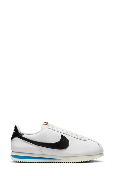Shop Nike Cortez Sneaker In White/ Black/ Blue