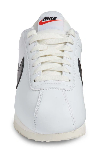 Shop Nike Cortez Sneaker In White/ Black/ Blue