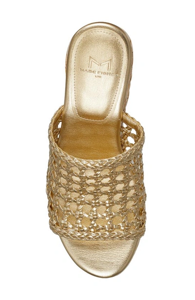 Shop Marc Fisher Ltd Hollis Platform Sandal In Gold