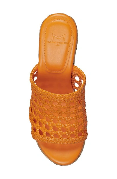 Shop Marc Fisher Ltd Hollis Platform Sandal In Orange