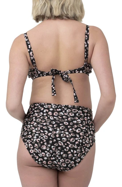 Shop Ripe Maternity Sahara High Waist Two-piece Maternity Swimsuit In Black