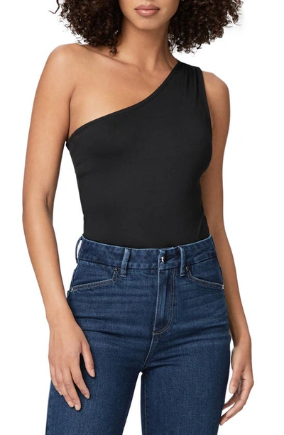 Shop Paige Saveria One-shoulder Bodysuit In Black