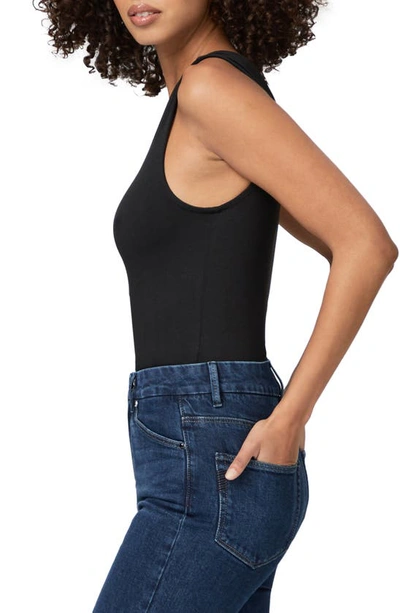 Shop Paige Saveria One-shoulder Bodysuit In Black
