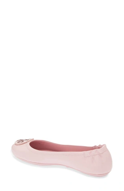 Shop Tory Burch Minnie Travel Ballet Flat In Petunia