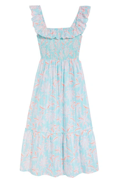 Vineyard Vines Smocked A-line Dress In Cay Floral - Island