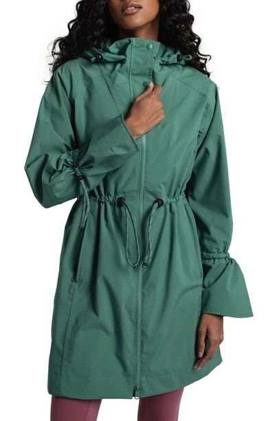 Shop Lole Piper Waterproof Oversize Rain Jacket In Basil