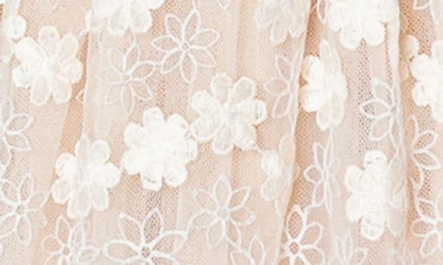 Shop Popatu Kids' Floral Tulle Dress In Ivory
