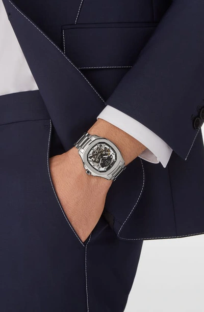 Shop Philipp Plein Skeleton Spectre Bracelet Watch, 42mm In Stainless Steel