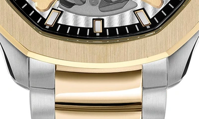 Shop Philipp Plein Skeleton Spectre Bracelet Watch, 42mm In Two Tone